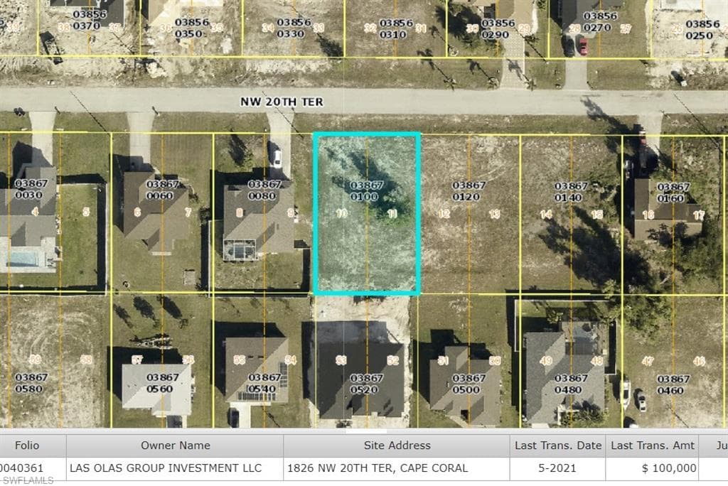 1826 NW 20th TER CAPE CORAL, FL 33993